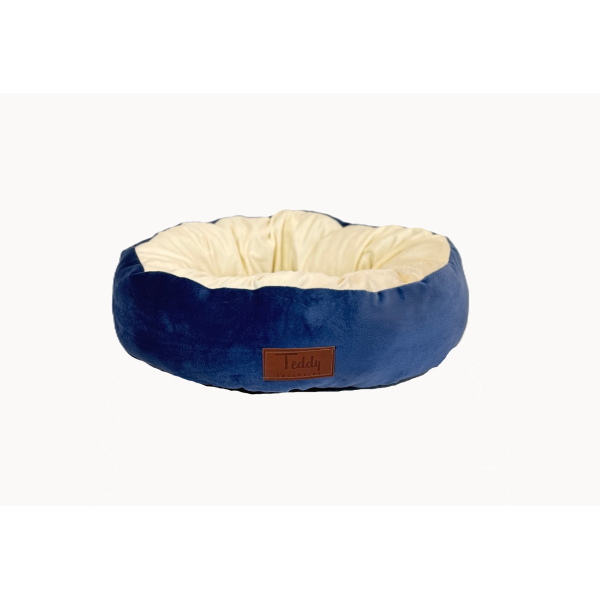 Kattenmandje Cleo - ø40xH12cm - Blauw