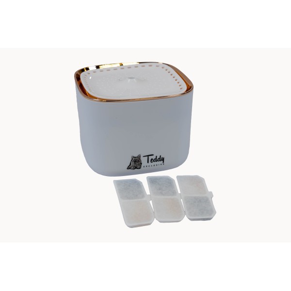 Teddy Exclusive Waterfilters voor Drinkfontein Bella – 3 Stuks – Voor Katten & Honden