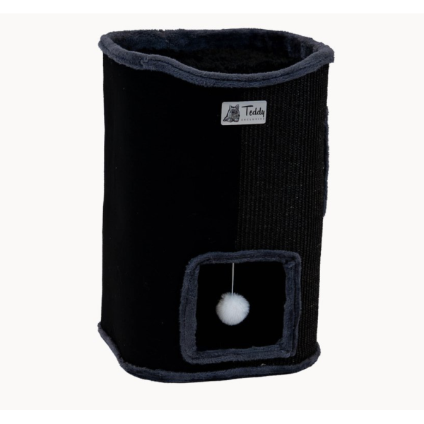 Teddy Exclusive Krabton Milo – Compact & Zacht – Zwart (H60 x Ø40 cm)