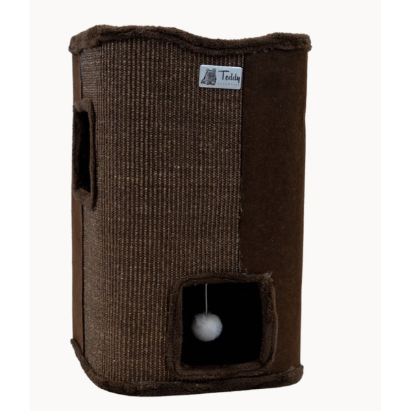 Teddy Exclusive Krabton Milo – Compact & Zacht – Bruin (H70 x Ø45 cm) – Ook geschikt voor grotere raskatten