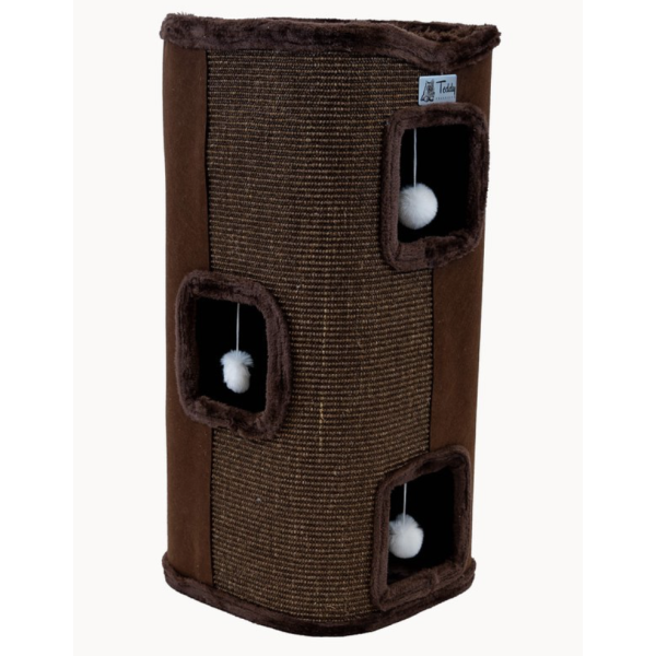 Teddy Exclusive Krabton Milo – Groot & Zacht – Bruin (H90 x Ø45 cm) – Ook geschikt voor grotere raskatten