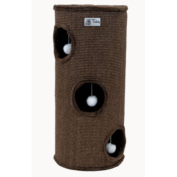 Teddy Exclusive Krabton Sam – Natuurlijk & Comfortabel – Bruin (H90 x Ø40 cm)